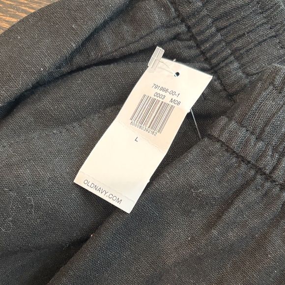 Old Navy women’s linen wide leg draw string pants. Front and back pockets - Picture 3 of 4